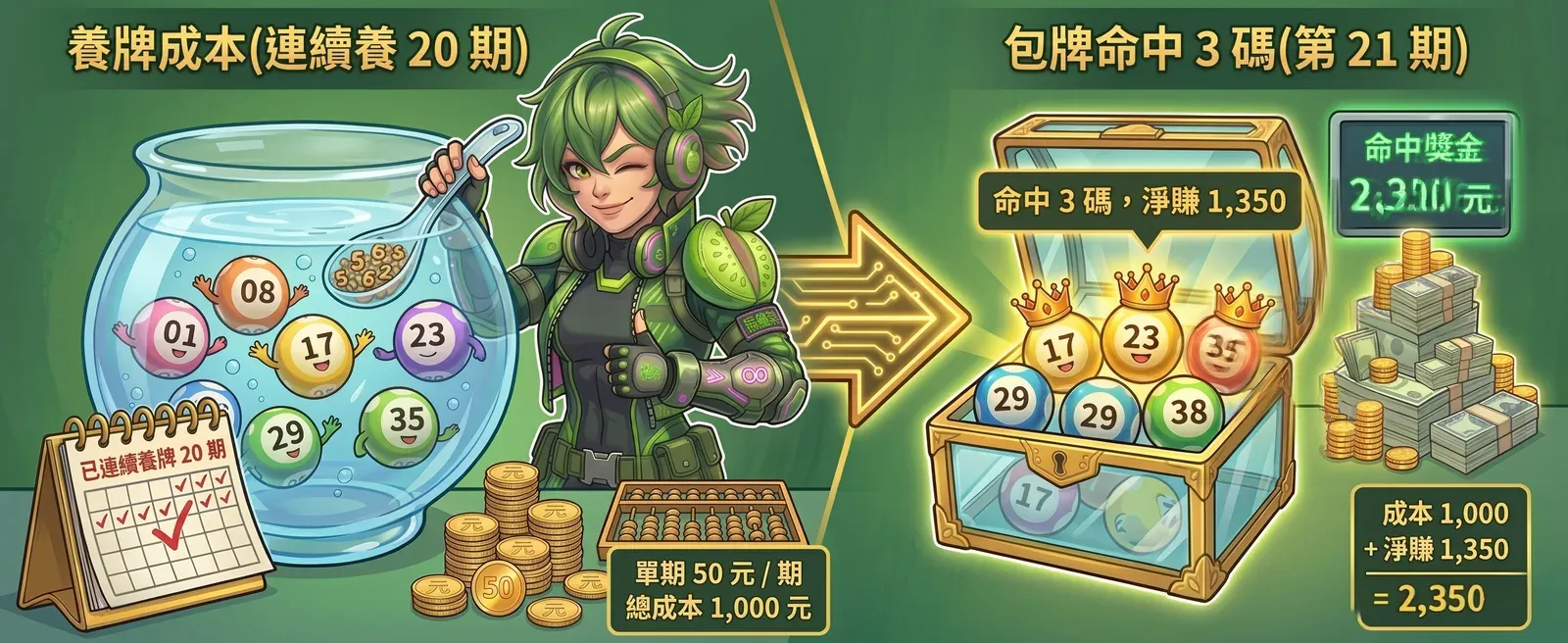 539 養牌策略：紀律型玩家的選號流程圖
